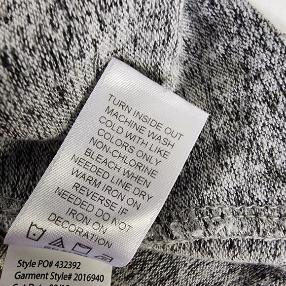 Maurices Womens Cardigan Sweater Medium Open Front Heathered Gray Velour Stripe - Picture 10 of 10